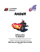 Preview for 1 page of lehman Trikes raider XL series Installation Instructions Manual