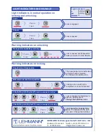 Preview for 8 page of LEHMANN M400 Operating Instructions Manual