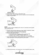 Предварительный просмотр 8 страницы LEHMANN PAN-KEIK Instruction Manual