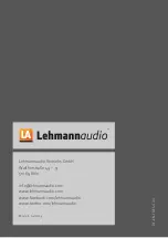 Предварительный просмотр 67 страницы Lehmannaudio Black Cube Statement Manual