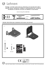 Preview for 1 page of Lehnen Concept Pro 62001000 Customer'S Operating And Assembly Instructions