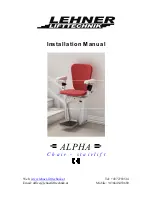 Preview for 1 page of Lehner Liftechnik ALPHA Installation Manual