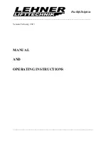 Preview for 1 page of Lehner Lifttechnik Delphin Manual And Operating Instruction