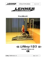 Lehner Lifttechnik Liftboy 1 Handbook preview