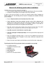 Предварительный просмотр 4 страницы Lehner Lifttechnik OMEGA-F Installation Manual