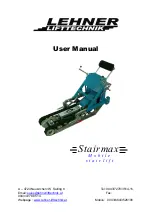 Lehner Lifttechnik Stairmax User Manual preview