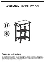 Preview for 1 page of Lehner Versand Lea 58729 Assembly Instruction Manual