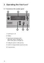 Предварительный просмотр 12 страницы LEHNER MiniVario E Operating Instructions With Parts List