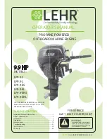 Предварительный просмотр 1 страницы LEHR LP9.9 EL Operator'S Manual