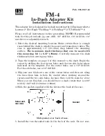 Preview for 2 page of LEI Extras FM-4 In-Dash Adapter Kit Installation And Operation Manual