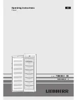 Preview for 1 page of Leibherr USA SGN Series Operating Instructions Manual