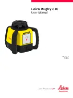 Предварительный просмотр 1 страницы Leica Geosystems Rugby 610 User Manual