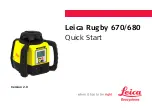 Leica Geosystems Rugby 670 Quick Start Manual preview