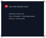 Leica APO-TELEVID 65 Instructions Manual preview