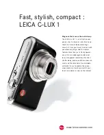 Preview for 16 page of Leica C-LUX 1 Brochure & Specs