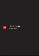 Предварительный просмотр 1 страницы Leica C-LUX Instructions Manual