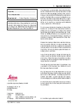 Preview for 3 page of Leica CM1510 Instruction Manual