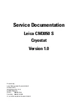 Preview for 3 page of Leica CM3050 S Service Manual