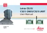 Leica CS25 GNSS User Manual предпросмотр