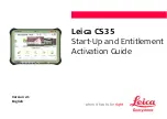Leica CS35 Start-Up And Entitlement Activation Manual preview