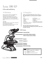 Preview for 6 page of Leica DM EP Instruction Manual