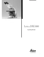 Preview for 3 page of Leica DM1000 LED Operating Manual