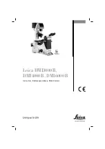 Leica DMI Series Instructions Manual предпросмотр