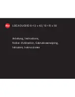 Leica DUOVID 10+15 x 50 Instructions Manual preview