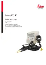 Preview for 1 page of Leica EG F Instructions For Use Manual