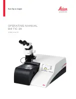 Preview for 1 page of Leica EM TIC 3X Operating Manual