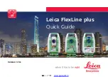 Preview for 1 page of Leica FlexLine plus Quick Manual