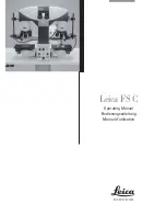 Preview for 1 page of Leica FS C Operating Manual