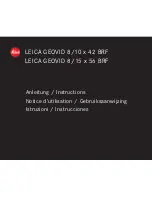 Leica Geovid 42 Instructions Manual preview