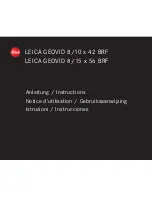 Preview for 1 page of Leica Geovid 42 Instructions Manual