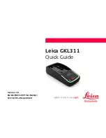 Preview for 1 page of Leica GKL311 Quick Manual