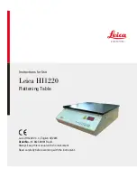 Leica HI1220 Instructions For Use Manual preview