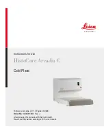 Leica HistoCore Arcadia C Instructions For Use Manual preview