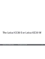 Preview for 14 page of Leica ICC50 E User Manual