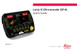 Предварительный просмотр 1 страницы Leica iCON excavate iCP41 Quick Manual