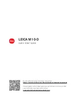 Leica M10-D Quick Start Manuals предпросмотр