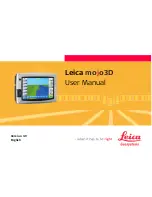 Preview for 1 page of Leica mojo 3D User Manual