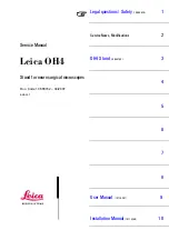 Предварительный просмотр 1 страницы Leica OH4 Service Manual