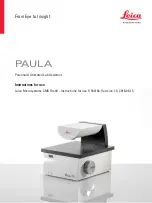 Preview for 1 page of Leica PAULA Instructions For Use Manual