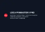 Leica PINMASTER II PRO Instructions Manual предпросмотр