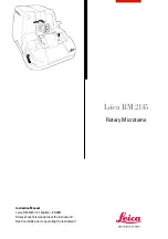 Preview for 1 page of Leica RM2145 Instruction Manual