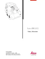 Leica RM2155 Instruction Manual preview