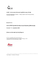 Preview for 1 page of Leica SP5C Operation Manual