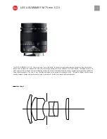 Preview for 1 page of Leica SUMMARIT-M 75 mm f/2.5 Manual