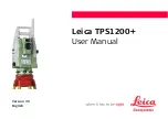 Leica TPS1200+ Series User Manual preview