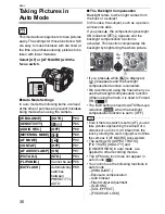 Предварительный просмотр 36 страницы Leica V-LUX 1 Instructions Manual